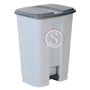 Basurero plastico con tapa y pedal 34 litros