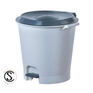Basurero plastico con tapa y pedal 12 litros