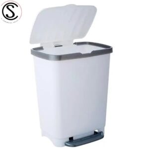 Basurero plastico con tapa y pedal 25 litros