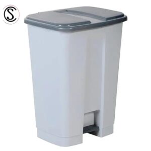 Basurero plastico con tapa y pedal 34 litros