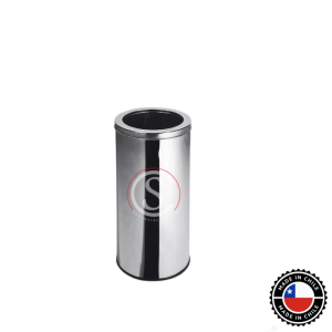 Basurero Acero Inoxidable tapa embudo 30 litros