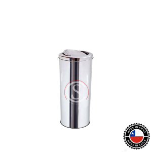 Basurero Acero Inoxidable tapa vaivén 15 litros