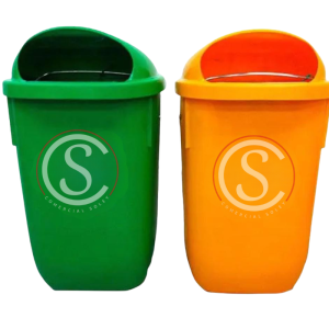 Basurero plastico 50 litros para pedestal o muro importado