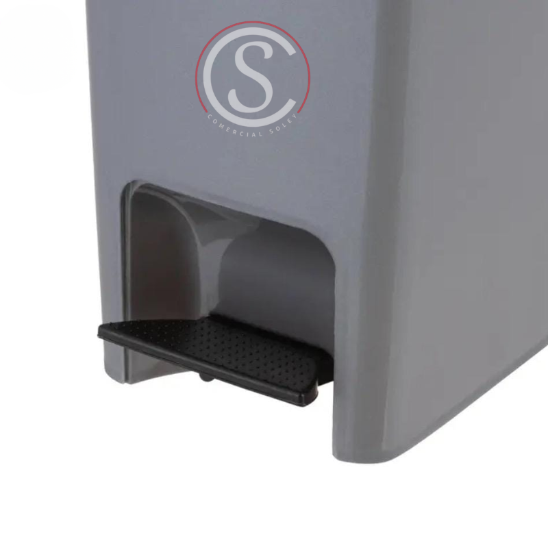 Basurero plastico con tapa pedal y recipiente interior 13 litros - Imagen 4