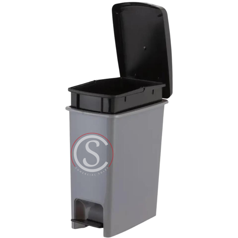 Basurero plastico con tapa pedal y recipiente interior 13 litros - Imagen 2