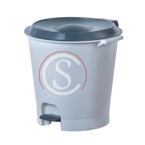 Basurero plastico con tapa y pedal 12 litros
