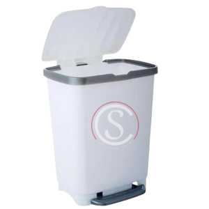 Basurero plastico con tapa y pedal 25 litros