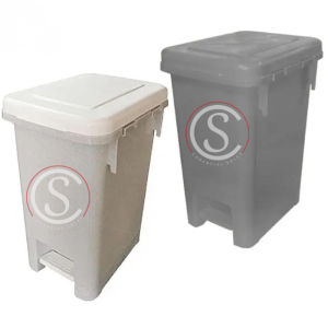 Basurero plastico con tapa y pedal 25 litros
