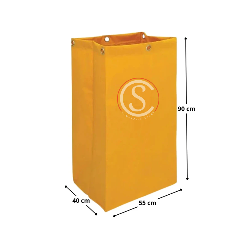 Bolsa carro porta elementos amarilla - Imagen 2