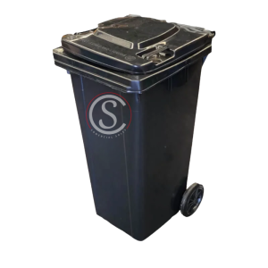 Contenedor de basura plástico 120 litros color Gris