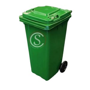 Contenedor de basura plástico 120 litros color Verde Importado