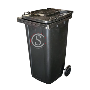 Contenedor de basura plástico 240 litros color Gris