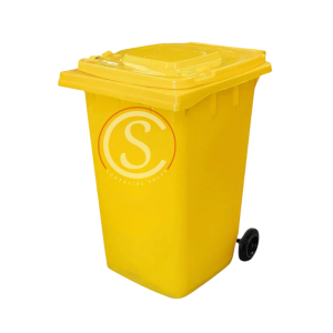 Contenedor de basura plástico 360 litros color Amarillo