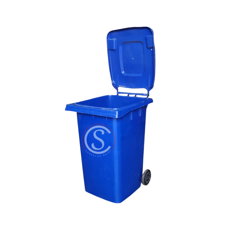 Contenedor de basura plástico 360 litros color Azul - Imagen 2