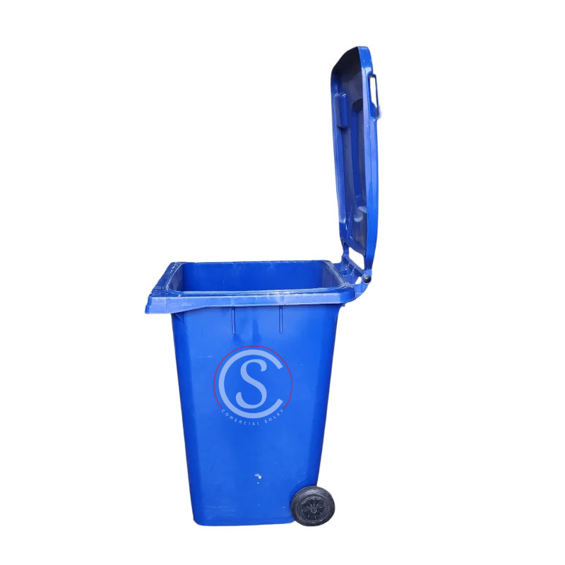 Contenedor de basura plástico 360 litros color Azul - Imagen 3