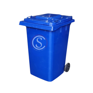 Contenedor de basura plástico 360 litros color Azul