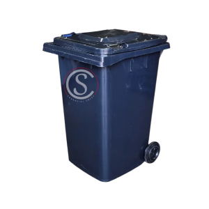 Contenedor de basura plástico 360 litros color Gris