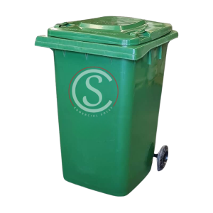 Contenedor de basura plástico 360 litros color Verde