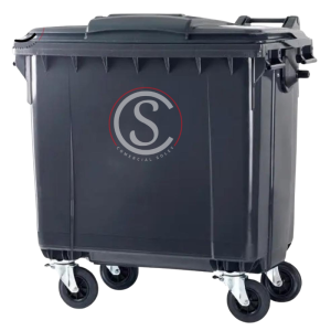 Contenedor de basura plastico 660 litros origen Importado Color Gris