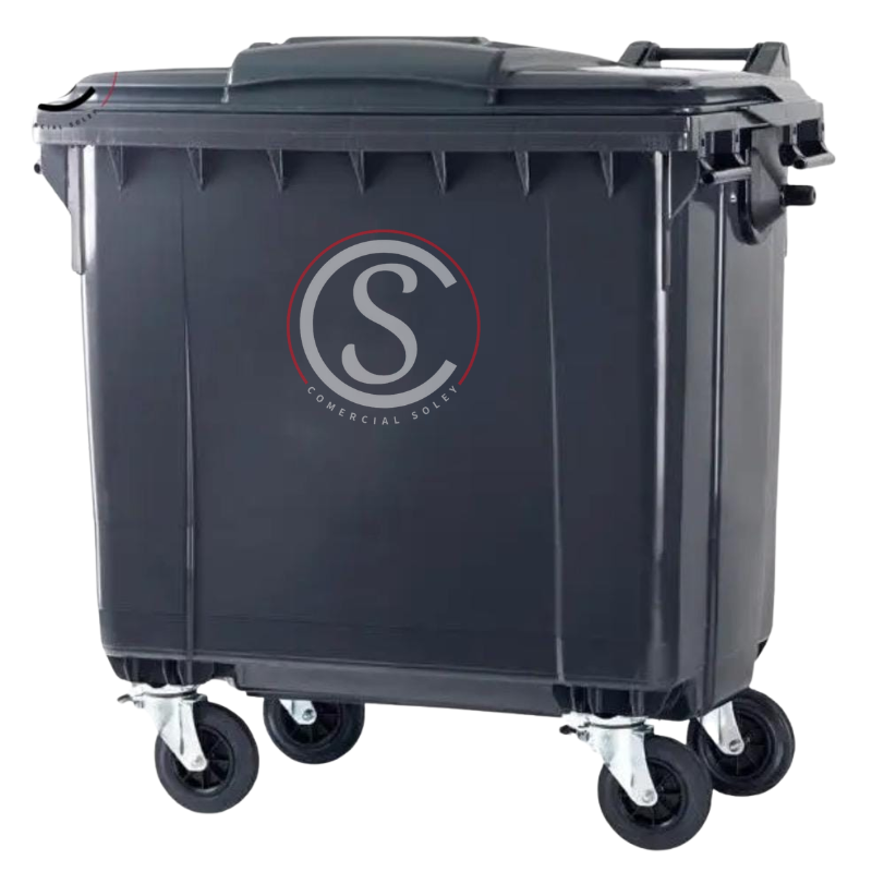 Contenedor de basura plastico 660 litros origen Importado Color Gris