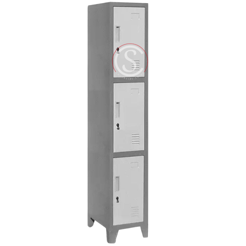 Lockers Metálico Industrial 1 cuerpo 3 puertas