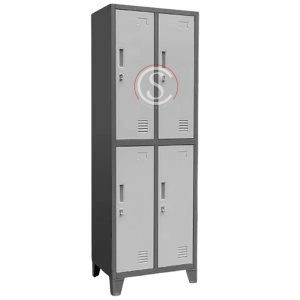 Lockers Metálico Industrial 2 cuerpos 4 puertas