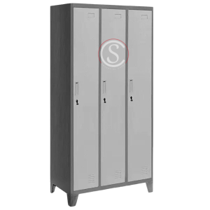 Lockers Metálico Industrial 3 cuerpos 3 puertas