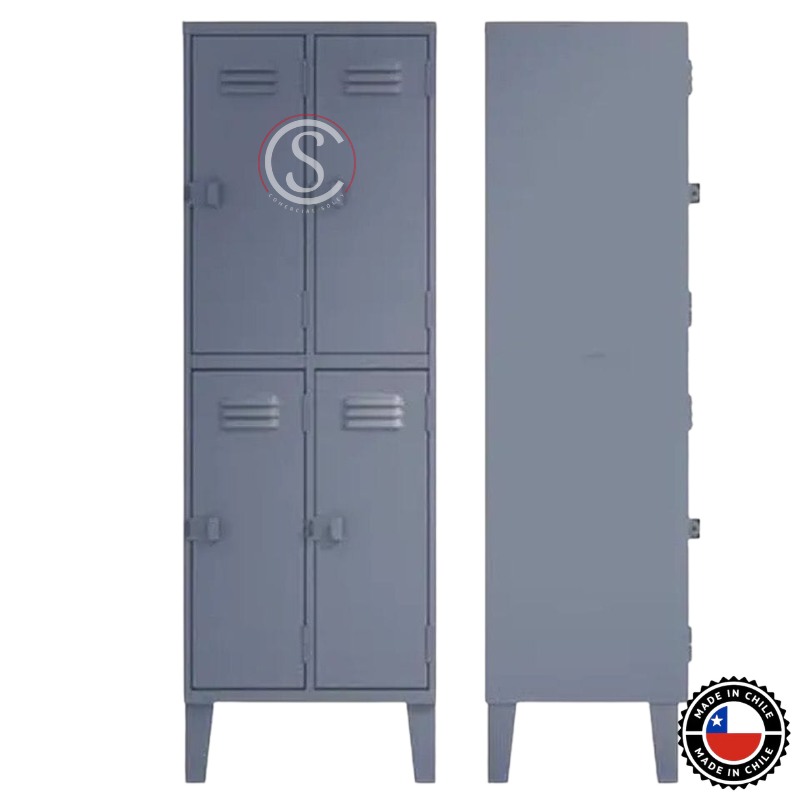 Lockers Metalico Nacional 2 Cuerpos 4 Puertas - Imagen 2