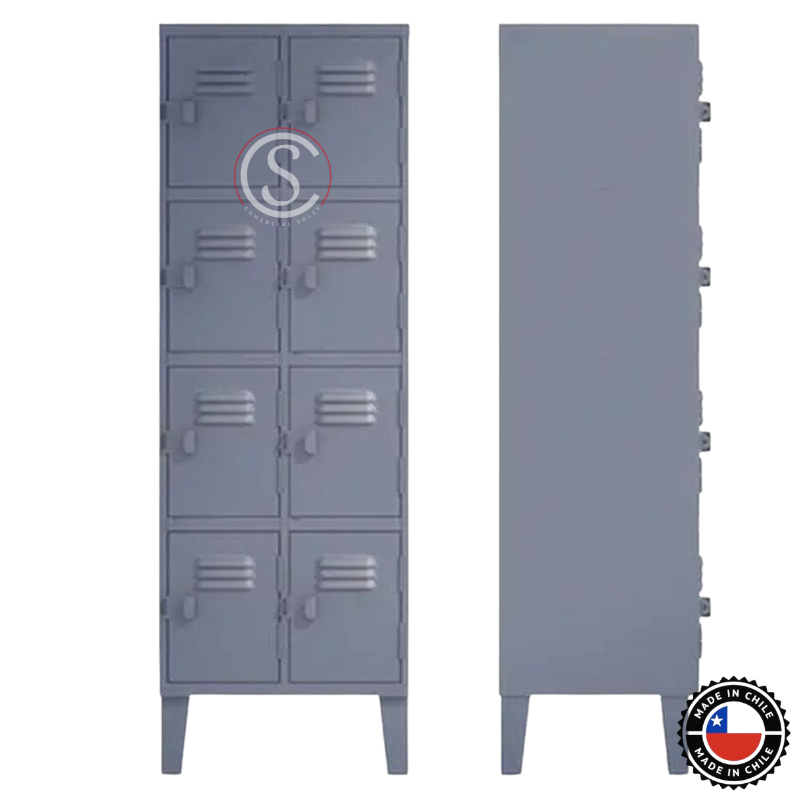 Lockers Metalico Nacional 2 Cuerpos 8 Puertas - Imagen 2
