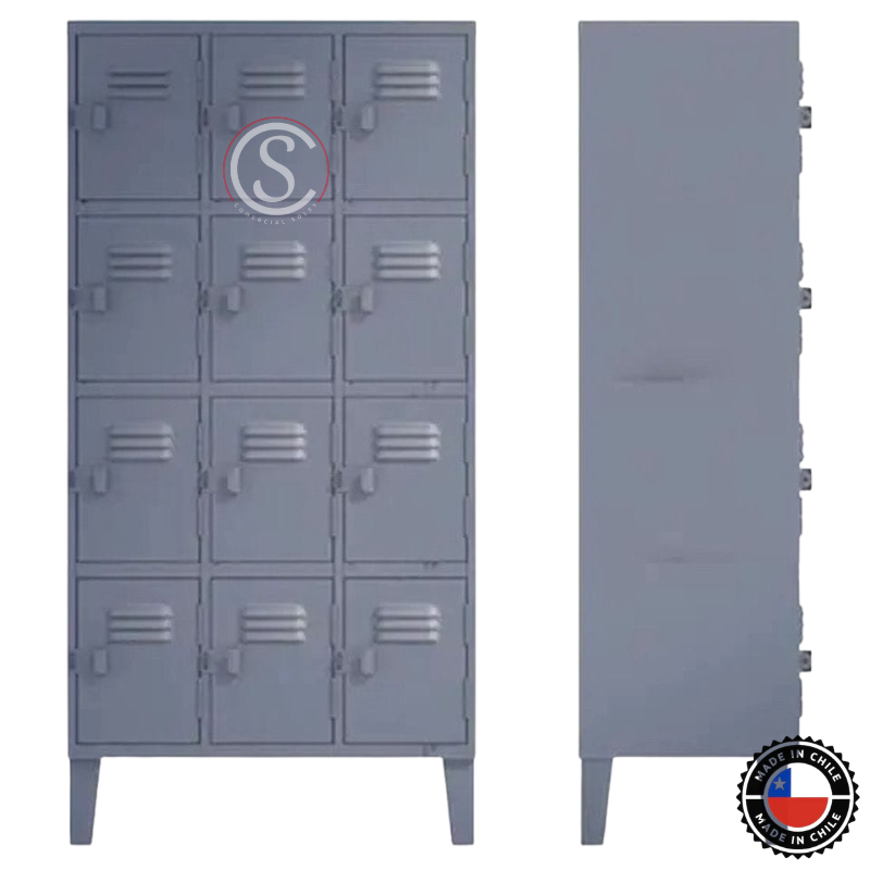 Lockers Metalico Nacional 3 Cuerpos 12 Puertas - Imagen 2