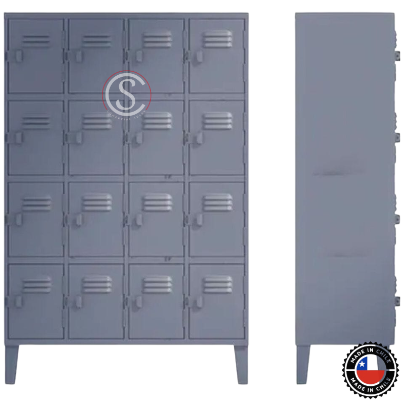 Lockers Metalico Nacional 4 Cuerpos 16 Puertas - Imagen 2