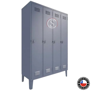 Lockers Metalico Nacional 4 Cuerpos 4 Puertas