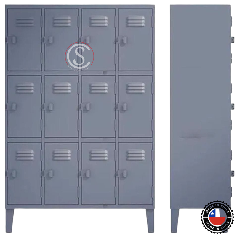 Lockers Metalico Nacional 4 Cuerpos 12 Puertas - Imagen 2