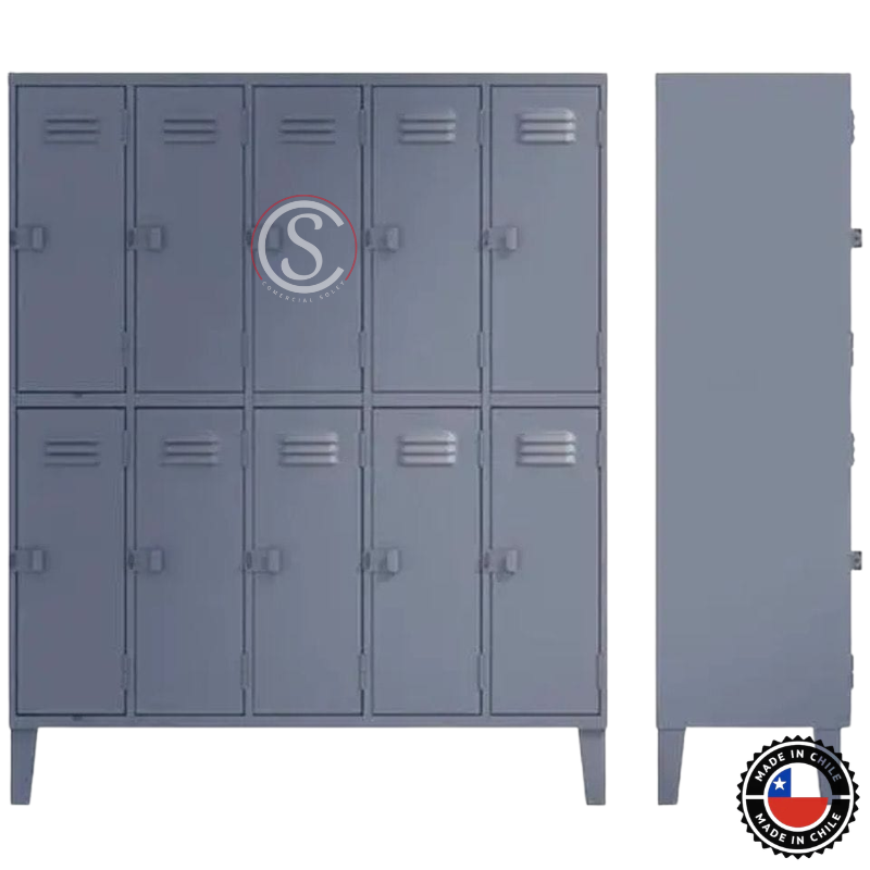Lockers Metalico Nacional 5 cuerpos 10 puertas - Imagen 2