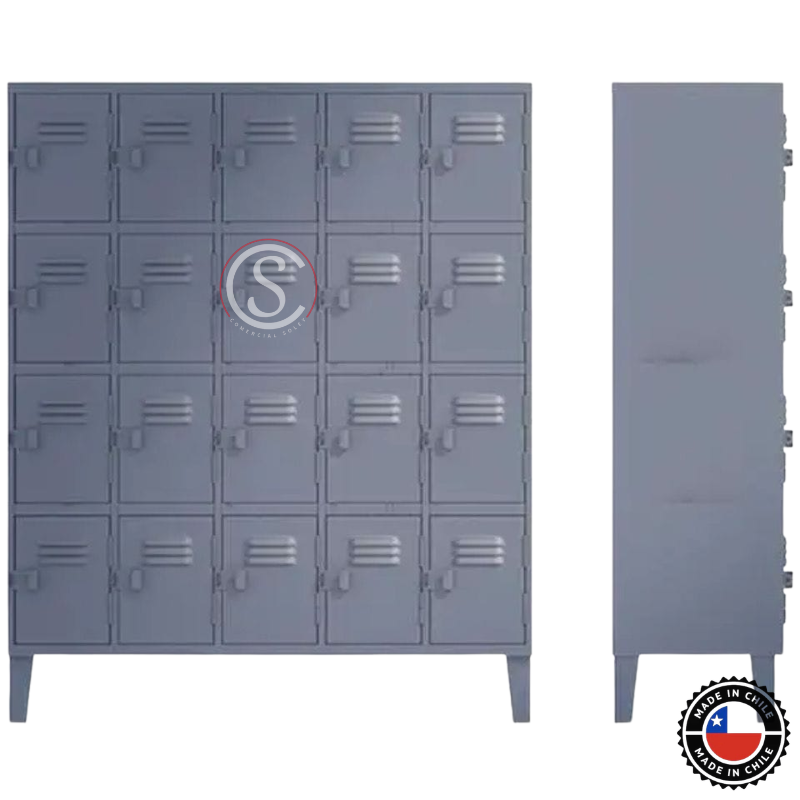 Lockers Metalico Nacional 5 cuerpos 20 puertas - Imagen 2