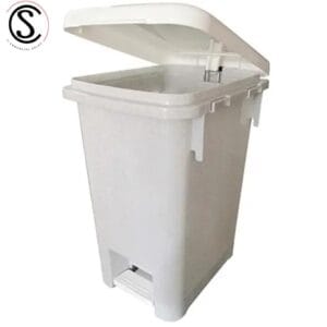 Basurero plastico con tapa y pedal 10 litros