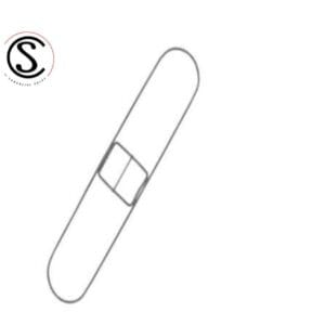 Horquilla metálica para mopa seca 90 cm.