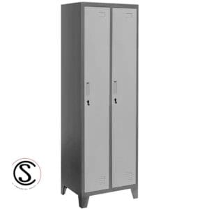 Lockers Metálico Industrial 2 cuerpos 2 puertas