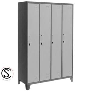 Lockers Metalico Industrial 4 cuerpos 4 puertas