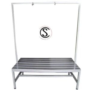 Banca metálica con gancho