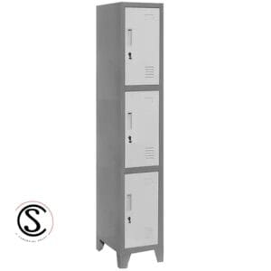 Lockers Metálico Industrial 1 cuerpo 3 puertas