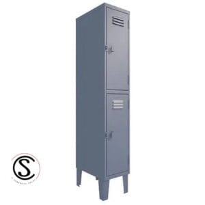 Lockers Metalico Nacional 1 Cuerpo 2 Puertas