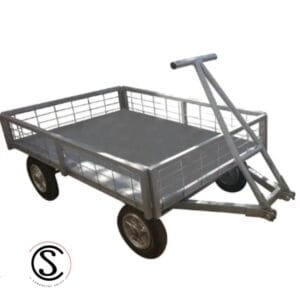 Carro Plano Metálico con Rejilla