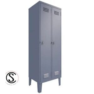 Lockers Metalico Nacional 2 Cuerpos 2 Puertas