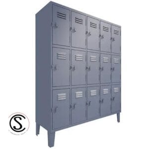 Lockers Metalico Nacional 5 Cuerpos 15 Puertas