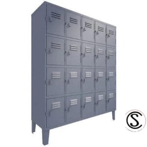 Lockers Metalico Nacional 5 cuerpos 20 puertas