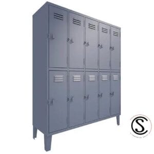 Lockers Metalico Nacional 5 cuerpos 10 puertas
