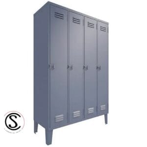 Lockers Metalico Nacional 4 Cuerpos 4 Puertas