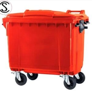 Contenedor de basura plastico 660 litros origen Importado Color  Rojo