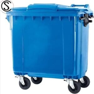 Contenedor de basura plastico 660 litros origen Importado Color Azul